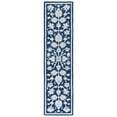 thumbnail image 1 of Safavieh  Hand-Tufted Ebony Moonika Modern & Contemporary Wool Rug 2'3" x 9' Runner - Navy/Ivory, 1 of 5