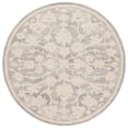 thumbnail image 1 of Safavieh  Hand-Tufted Ebony Moonika Modern & Contemporary Wool Rug 6' Round - Silver/Ivory, 1 of 5