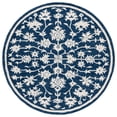 thumbnail image 1 of Safavieh  Hand-Tufted Ebony Moonika Modern & Contemporary Wool Rug 6' Round - Navy/Ivory, 1 of 5