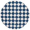 thumbnail image 1 of Safavieh  Hand-Tufted Ebony Todosia Modern & Contemporary Wool Rug 6' Round - Navy/Ivory, 1 of 5