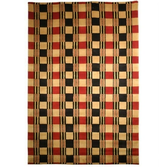 Safavieh Hand-knotted Lexington Plaid Multi Wool Rug