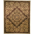 thumbnail image 1 of Safavieh  Hand-knotted Royal Crest Wool Rug Beige/Black 4' x 6' 4' x 6' Bedroom Rectangle, 1 of 5