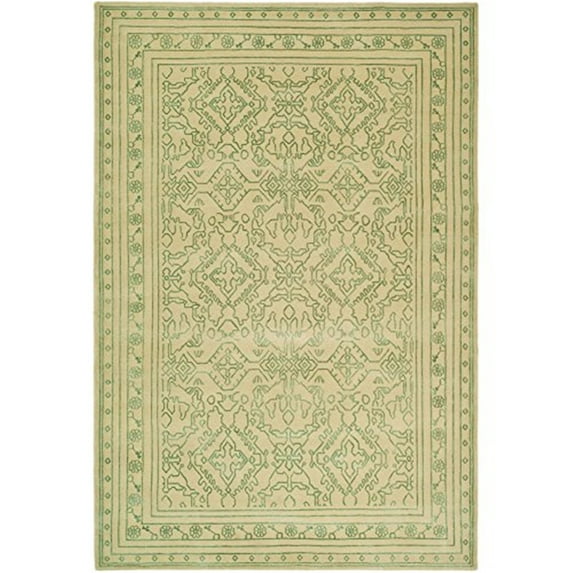 Transitional Rug - Nepalese 100L Silk/Wool -Sky Blue/Cream-Color:Sky Blue/Cream,Design:Transitional,Shape:Small Rectangle,Size:6'L x 4'W