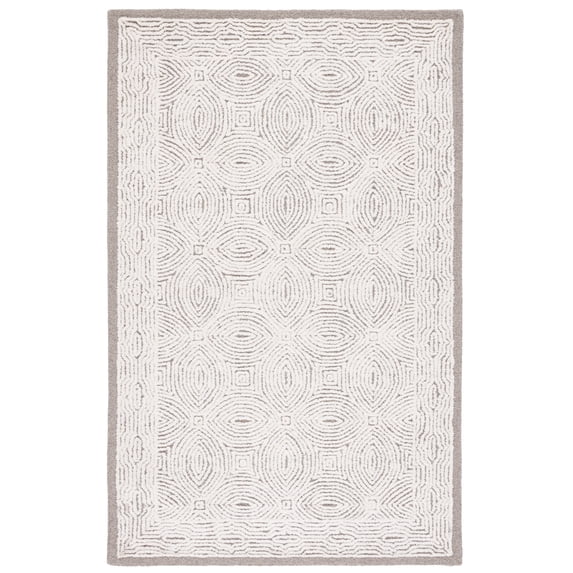 SAFAVIEH Abstract Elisaveta Geometric Area Rug, Beige/Ivory, 4' x 6'