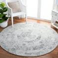 thumbnail image 1 of SAFAVIEH Abstract Emelly Floral Area Rug, Ivory/Black, 6' x 6' Round, 1 of 10