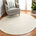 thumbnail image 1 of SAFAVIEH Abstract Christian Floral Wool Area Rug, Ivory/Beige, 6' x 6' Round, 1 of 10