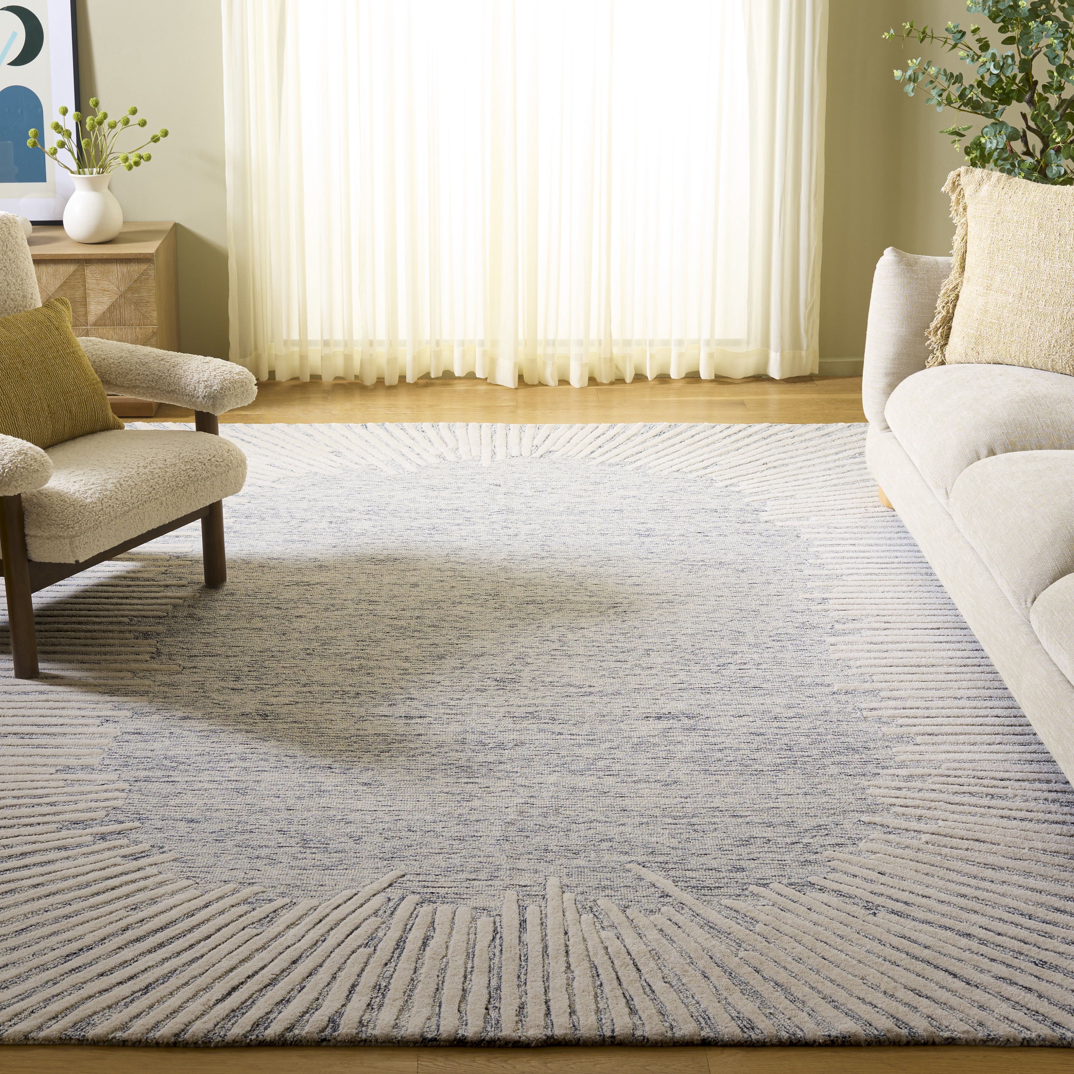 Safavieh Abstract Frieda Radiate Area Rug, Gray/Ivory, 11' x 15'