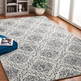 thumbnail image 1 of SAFAVIEH Abstract Drew Abstract Wool Area Rug, Dark Blue/Gray, 6' x 9', 1 of 11