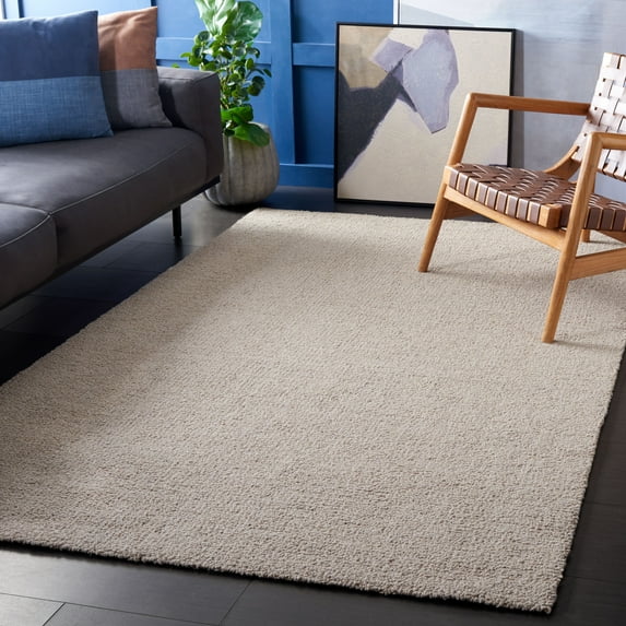 SAFAVIEH Abstract Virginia Solid Area Rug, Light Brown, 6' x 9'