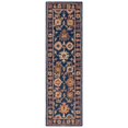 thumbnail image 1 of Safavieh  Handmade Antiquity Kristel Traditional Oriental Wool Rug 2'3" x 8' Runner - Navy/Beige, 1 of 5