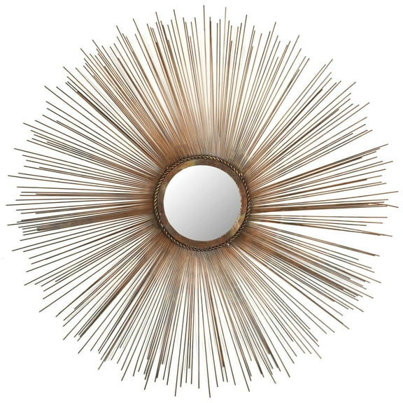 Safavieh  Handmade Art Copper Sunburst 41-inch Decorative Mirror - 40.8" x 40.8" x 0.8"