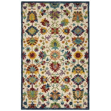 Safavieh  Handmade Aspen Agatha Boho Tribal Wool Rug 6' x 9' 6' x 9' Indoor, Handmade Living Room, Bedroom, Dining Room Rectangle