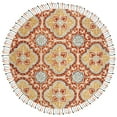 thumbnail image 1 of SAFAVIEH Aspen Tris Geometric Wool Area Rug, Beige/Rust, 7' x 7' Round, 1 of 9
