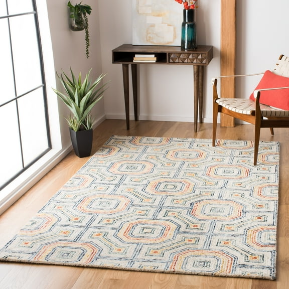 Safavieh  Handmade Aspen Kaari Bohemian & Eclectic Tribal Wool Rug 5'  x  8' 5' x 8' Indoor,Handmade Rectangle