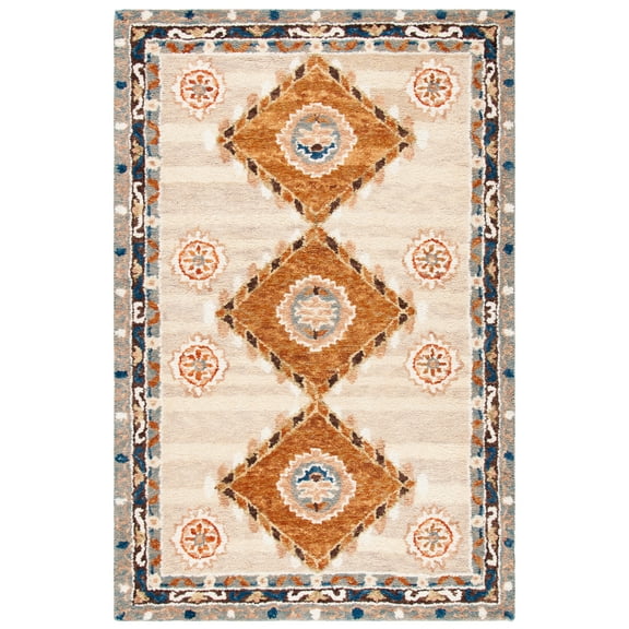 Safavieh  Handmade Aspen Zoea Moroccan Boho Wool Rug 6'  x  9' 6' x 9' Indoor,Handmade Patio,Bedroom,Living Room Rectangle