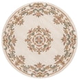 thumbnail image 1 of SAFAVIEH Aubusson Albus Medallion Area Rug, Ivory/Green, 6' x 6' Round, 1 of 10
