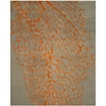 thumbnail image 1 of Safavieh  Handmade Blossom Alicia Modern Floral Wool Rug Grey/Orange 3' x 5' 3' x 5' Indoor,Handmade Rectangle, 1 of 9