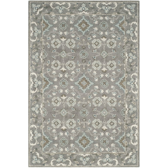 Safavieh  Handmade Blossom Margarita Modern Floral Wool Rug 3' x 5' 3' x 5' Indoor,Handmade Living Room Rectangle