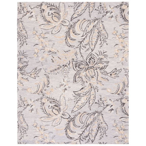 Safavieh Handmade Blossom Yael Wool Rug 8' x 10' 8' x 10' Accent, Indoor, Handmade Entryway, Living Room, Dining Room Rectangle