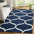 thumbnail image 1 of SAFAVIEH Cambridge Jared Geometric Wool Area Rug, Dark Blue/Ivory, 4' x 6', 1 of 8