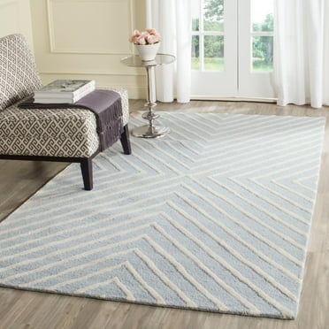 Safavieh  Handmade Cambridge Moroccan Light Blue Wool Rug 9' x 12' 9' x 12' Accent, Indoor, Handmade Rectangle