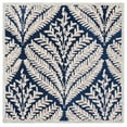 thumbnail image 1 of SAFAVIEH Capri Proinsias Leaves Wool Area Rug, Navy/Ivory, 7' x 7' Square, 1 of 7