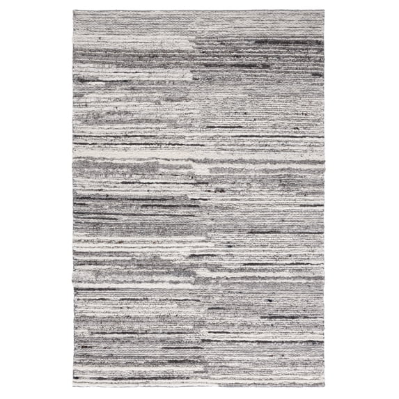 SAFAVIEH Casablanca Carmella Striped Area Rug, Grey/Ivory, 4' x 6'