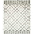 thumbnail image 1 of Safavieh  Handmade Casablanca Shag Santina Tribal Wool Rug Ivory/Grey 8' x 10' 8' x 10' Indoor Living Room, Bedroom, Dining Room Grey, 1 of 3