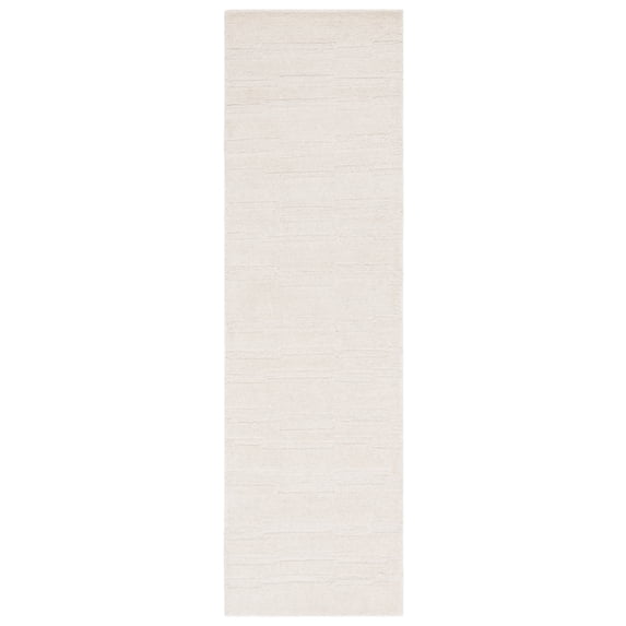 SAFAVIEH Chatham Emory Solid Runner Rug, Ivory, 2'3" x 8'