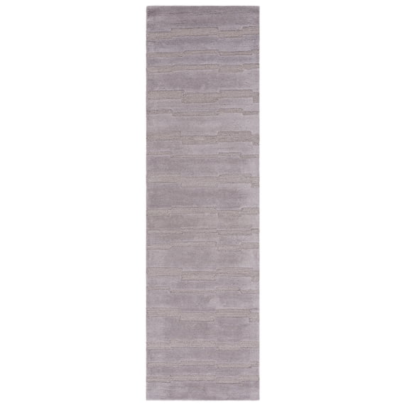 SAFAVIEH Chatham Emory Solid Runner Rug, Gray, 2'3" x 8'