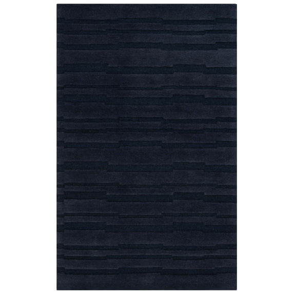 SAFAVIEH Chatham Emory Solid Area Rug, Black, 5' x 8'