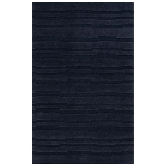 SAFAVIEH Chatham Emory Solid Area Rug, Black, 6' x 9'