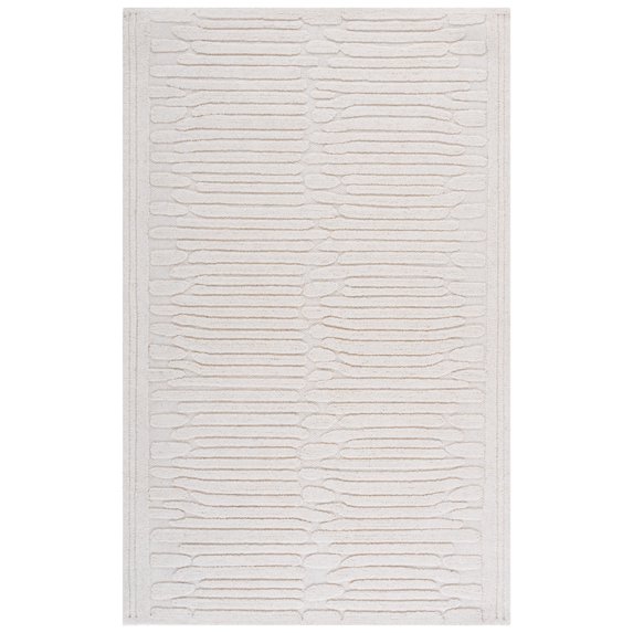 SAFAVIEH Chatham Westley Solid Area Rug, Ivory, 4' x 6'