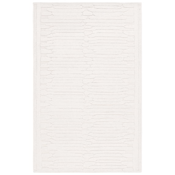 Safavieh Handmade Chatham Rela Modern Wool Rug 6' x 6' Round - Ivory