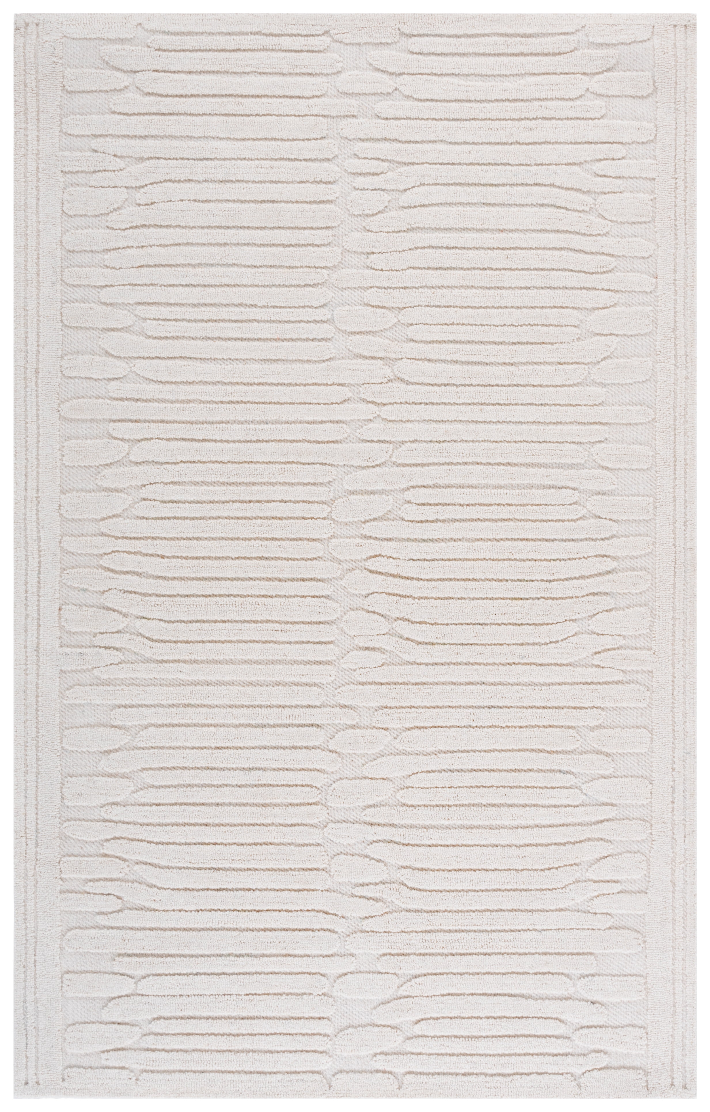 SAFAVIEH Chatham Westley Solid Area Rug, Ivory, 6' x 9'