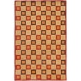 thumbnail image 1 of Safavieh  Handmade Checkers Beige/ Rust Wool Rug (4' x 6'), 1 of 5