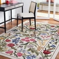 thumbnail image 1 of Safavieh Chelsea Mabelle Floral Wool Area Rug, Ivory/Green, 4' x 4' Square, 1 of 12
