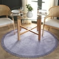 thumbnail image 1 of Safavieh Easy Care Frosina Solid Area Rug, Lilac, 5' x 5' Round, 1 of 7