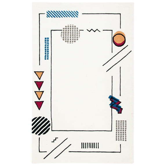 Safavieh Handmade Fifth Avenue Nesibe Mid-Century Modern Wool Rug 4' x 6' 4' x 6' Rectangle