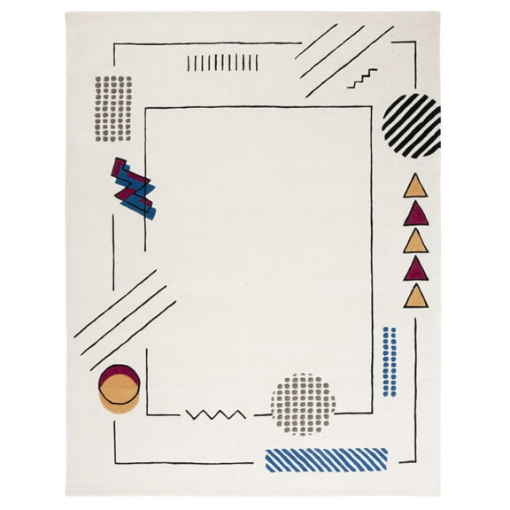 Safavieh  Handmade Fifth Avenue Nesibe Mid-Century Modern Wool Rug 8'  x  10' 8' x 10' Rectangle