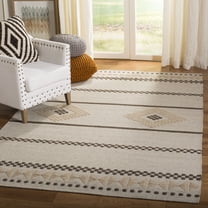Safavieh Dhurries Natalee Geometric Wool Area Rug, Natural, 5' x 8'