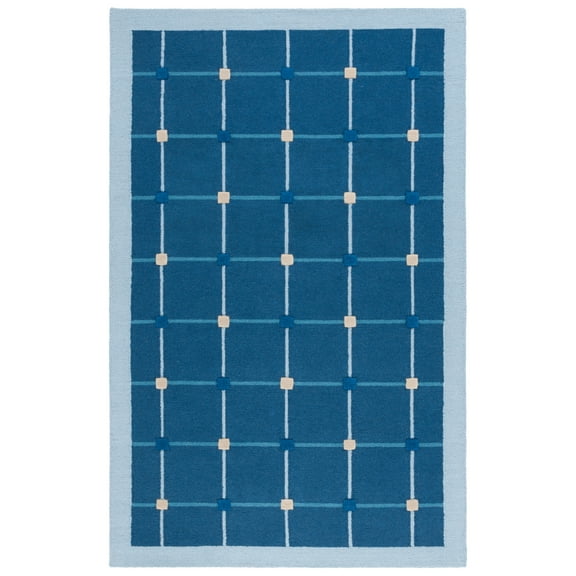 SAFAVIEH Genre Gresham Geometric Area Rug, Blue/Beige, 3' x 5'