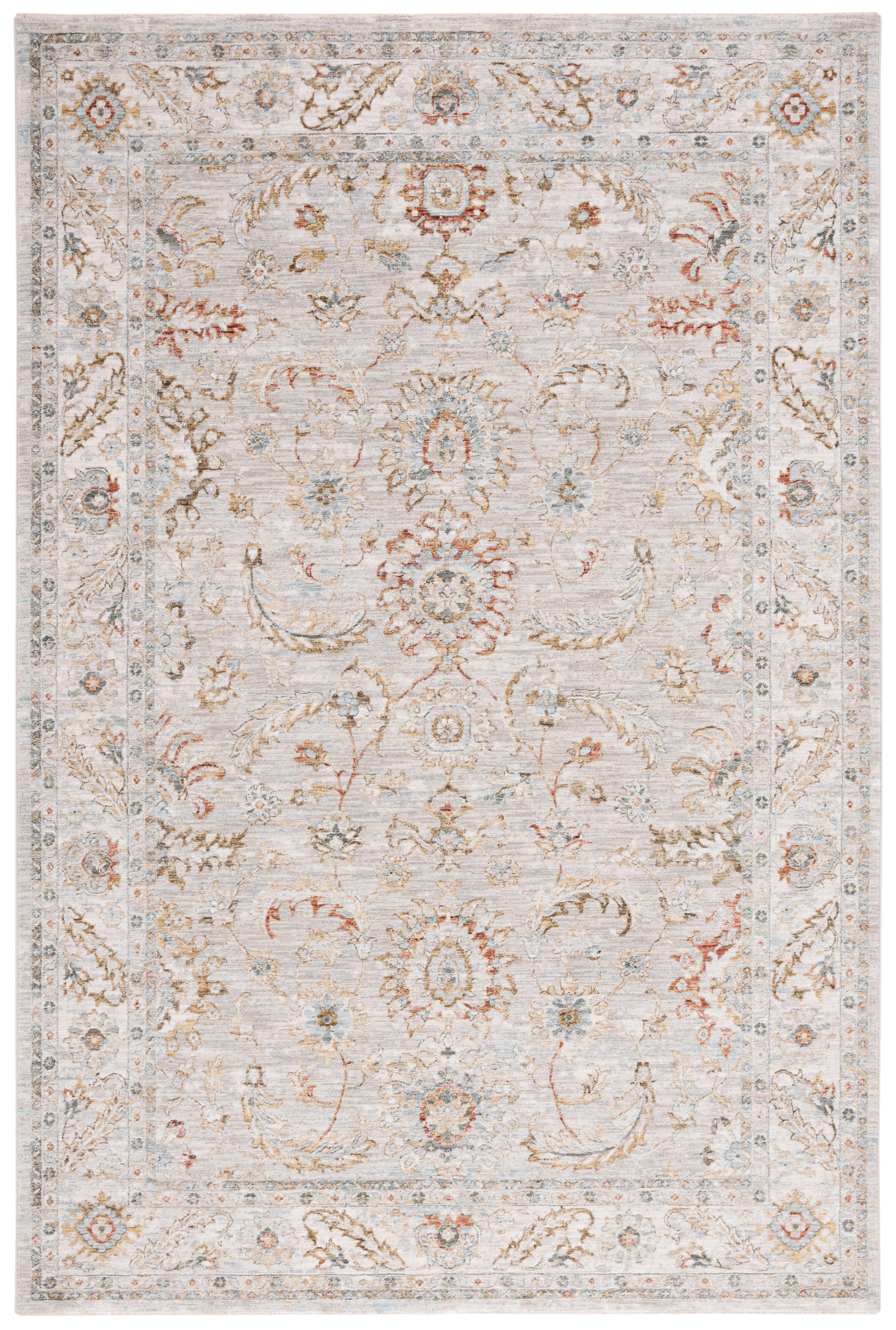 Hamilton Grey and Gold Medallion Wool Area Rug