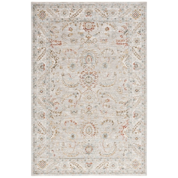SAFAVIEH Hamilton Meridith Oriental Polyester Area Rug, Grey/Gold, 8' x 10'