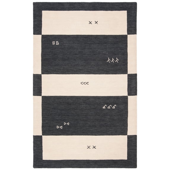 SAFAVIEH Himalaya Michaelangelo Geometric Wool Area Rug, Cream, 2' x 3'