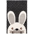 thumbnail image 1 of SAFAVIEH Kids Constantine Bunny Wool Area Rug, Black/Ivory, 5' x 8', 1 of 9