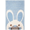 thumbnail image 1 of SAFAVIEH Kids Constantine Bunny Wool Area Rug, Blue/Ivory, 6' x 9', 1 of 9