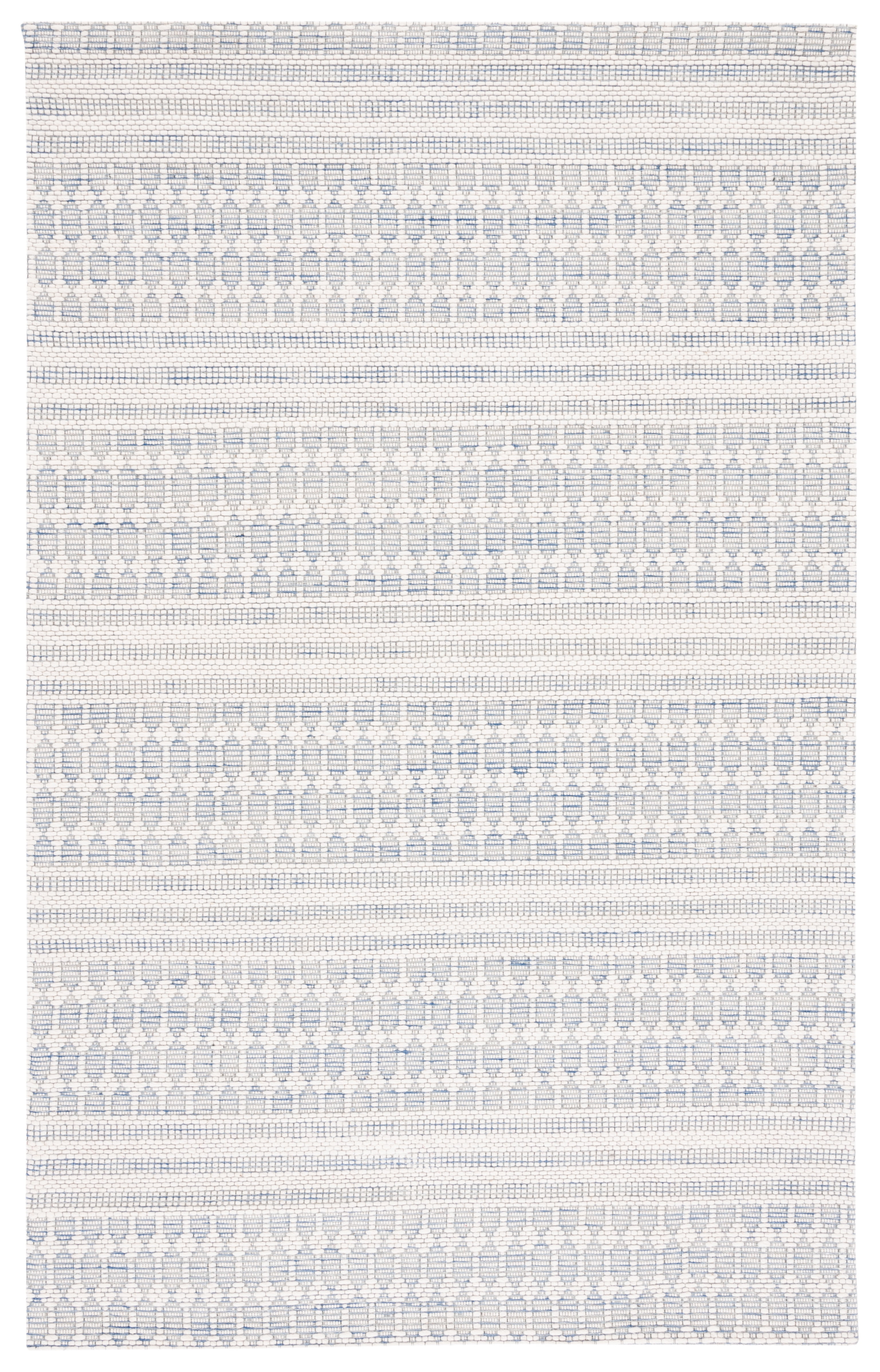 SAFAVIEH Marbella Norton Geometric Area Rug, Navy/Ivory, 5' x 8'