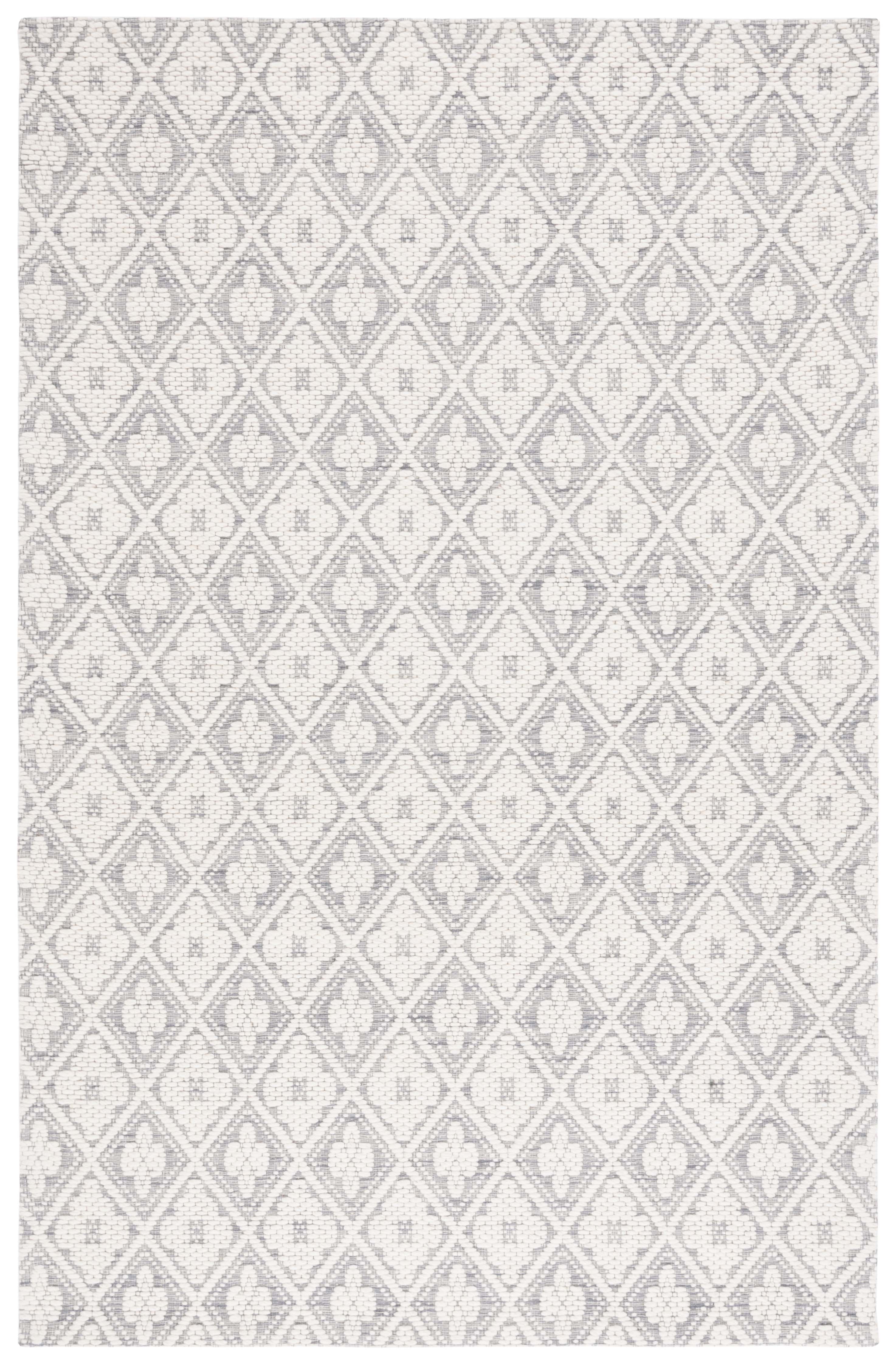 SAFAVIEH Marbella Rosario Geometric Area Rug, Grey/Ivory, 8' x 10'