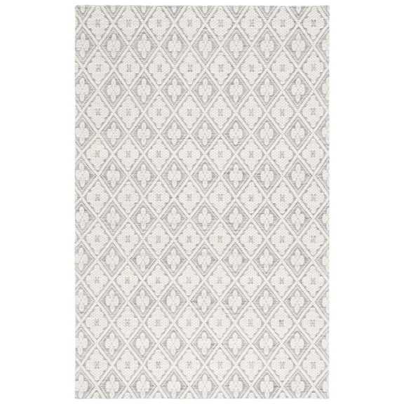 SAFAVIEH Marbella Rosario Geometric Area Rug, Grey/Ivory, 8' x 10'